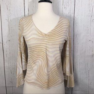 3/$25 70s Vintage Bell Sleeve Top
